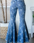 Ebony Starburst Ruffle Flares
