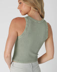 Vintage Wide Ribbed Tank Top
