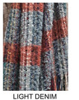 Speckled Scarf in Light denim