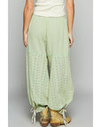 Eyelet Gauze Pants
