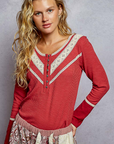 Lola Crochet Henley