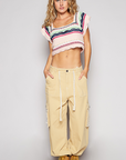 Crochet Twill Jogger Pants