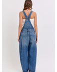 The Devin Barrel Overalls - Dark Wash