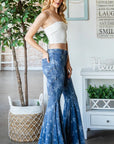 Ebony Starburst Ruffle Flares