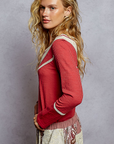 Lola Crochet Henley