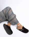 Mesa Buckle Slip-On Mules