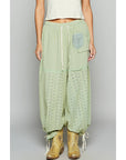 Eyelet Gauze Pants