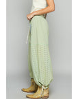 Eyelet Gauze Pants