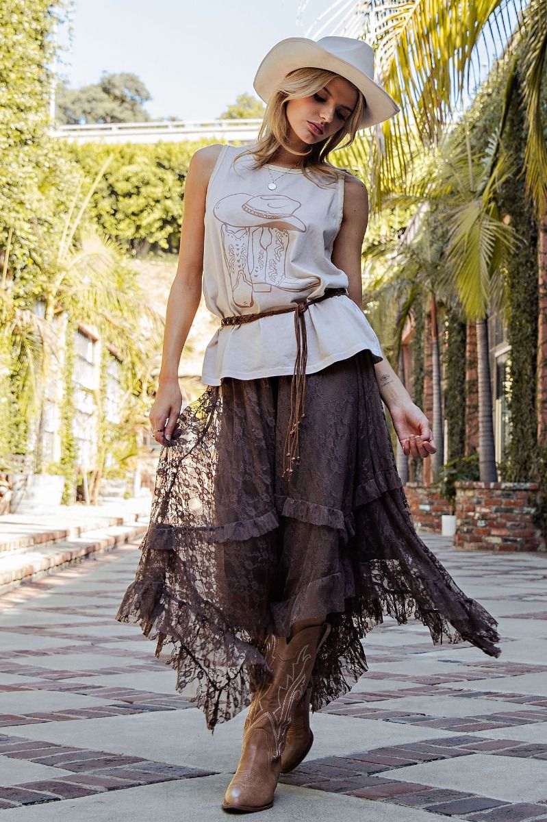 Allover Lace Sharkbite Skirt – Purple Cactus Boutique