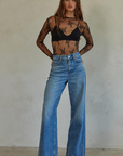 Aubrey Lace Mesh Long Sleeve