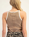 Snow Washed Ribbed Tank