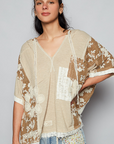 Edgy Crochet Lace Hoodie Top