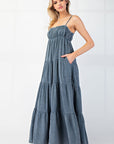 Mineral Wash Gauze Maxi Dress
