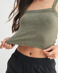 Mineral Wash Square Neck Tank