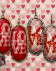 LOVE charm earring