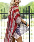Vintage Inspired USA Print Kimono