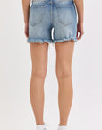 Leslie Boyfriend Shorts Med Wash