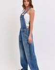 The Devin Barrel Overalls - Dark Wash