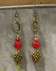 Bold & Beautiful Pinecone Earrings