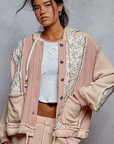 Let’s Meet Up Printed Quilted Jacket