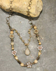 CZECH Me Out Elite Beige & Natural Layered Necklace