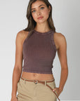 Vintage Wide Ribbed Tank Top