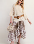 Aubrey Vintage Plaid Skirt