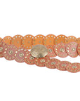 Western Leather Circle Belt