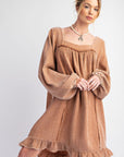 Gauze Ruffle Dress