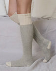 Soft Open Work Knit Lounge Socks