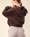 Offset Quarter Zip Hoodie