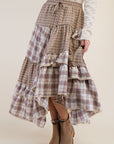 Aubrey Vintage Plaid Skirt
