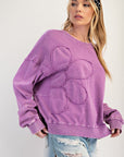 Desert Flower Patched Pullover