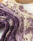 Rufia - Purple Embossed Socks