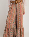 Spiced Chai Ruffled Pants