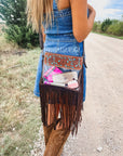 Western Boho Concert Clear Crossbody