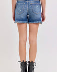 Leslie Boyfriend Shorts Dark Denim