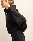 Offset Quarter Zip Hoodie