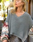 Floral Crochet Sweater