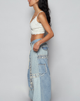 Addison Denim Patched Pants