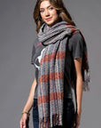 Speckled Scarf in Light denim