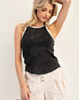Snow Washed Ribbed Tank