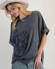 Lace Flower Knit Top