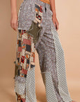 Boho Printed Patchwork Pants
