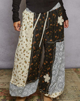 Falling For It Patched Pants Black