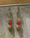 Bold & Beautiful Pinecone Earrings