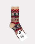 Knit Nordic Snow Cabin Crew Socks