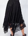 Allover Lace Sharkbite Skirt