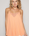 Lace Ribbed Tank