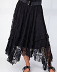 Allover Lace Sharkbite Skirt